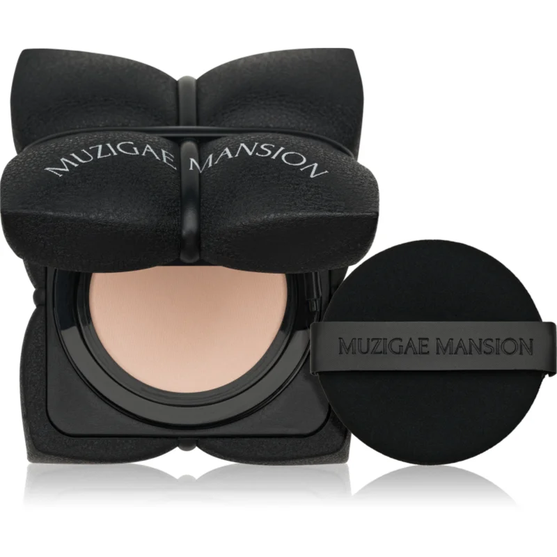 MUZIGAE MANSION Sleek Matt Cushion дълготраен грим в гъбичка SPF 50+ за перфектен външен вид
