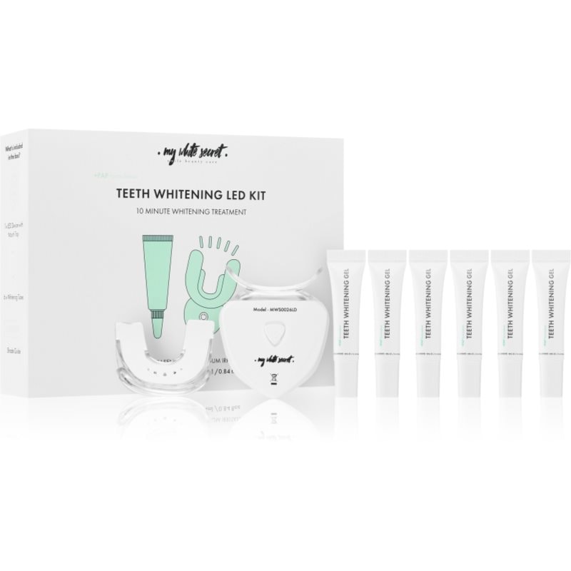 My White Secret Whitening LED Kit комплект за избелване на зъби - Комплект - Сравни цени от 1 магазин с безплатна доставка