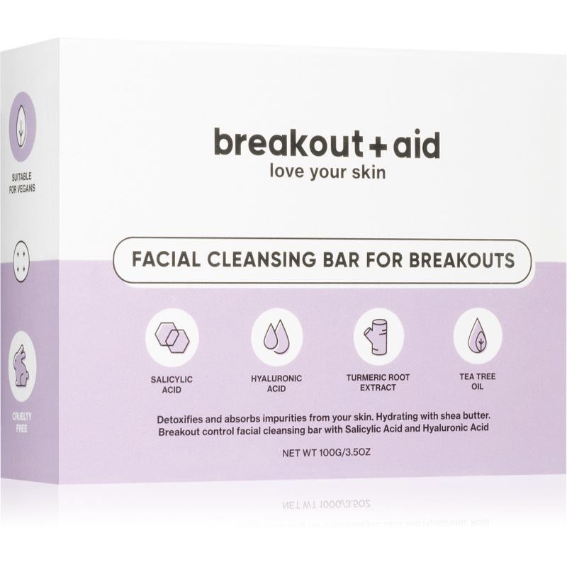 breakout + aid Facial Cleansing Bar сапун за проблемна кожа със салицилова киселина - Грижа за лице - Сравни цени от 1 магазин с безплатна доставка