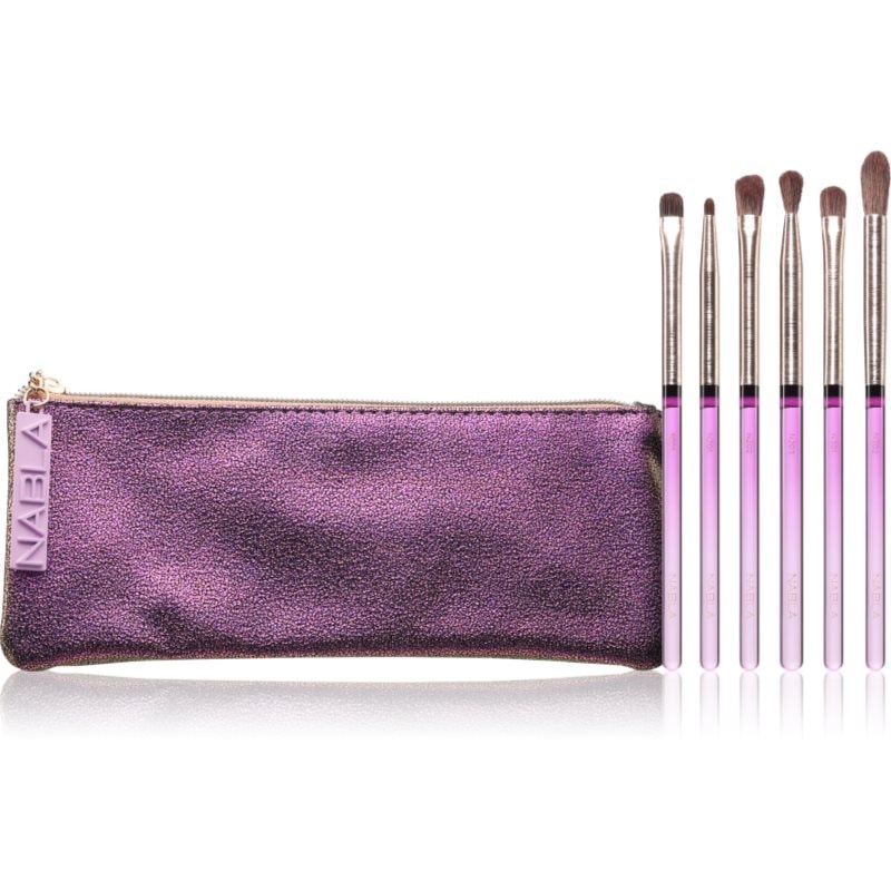 NABLA Cosmetics Amethyst комплект четки за гримиране на очите с калъфка - Комплект - Сравни цени от 1 магазин с безплатна доставка