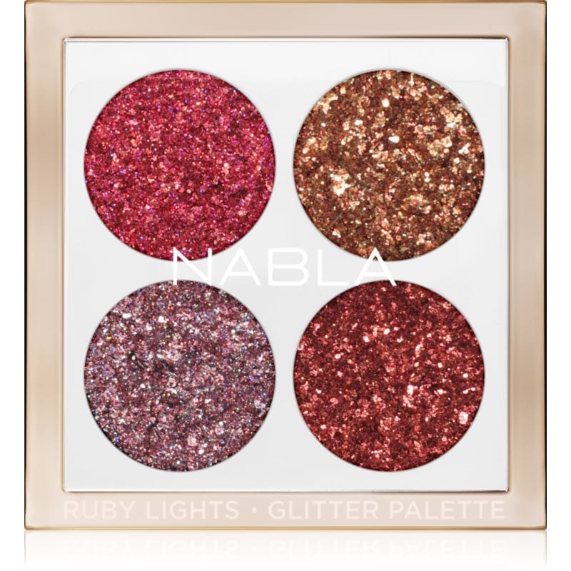 NABLA Cosmetics Ruby Lights палитра сенки за очи