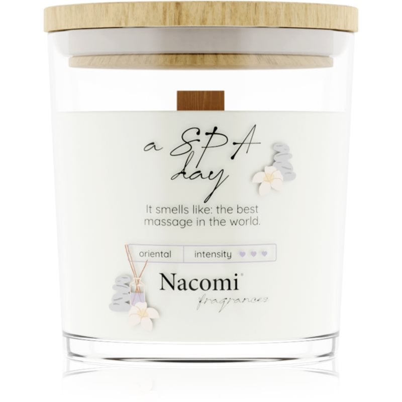 Nacomi Soy Candle Home Fragrances ароматна свещ с дървен фитил 140 гр.