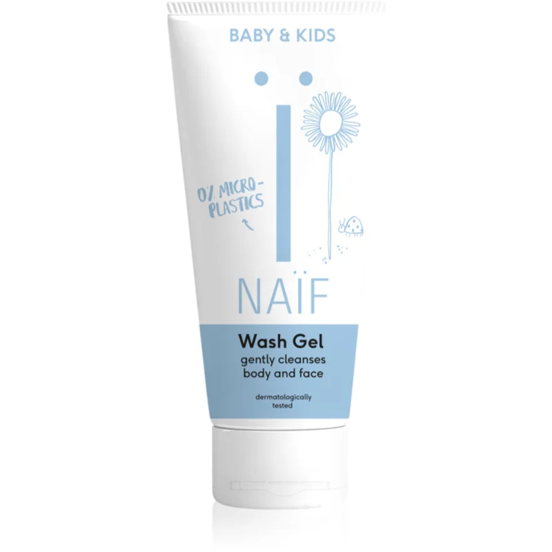 Naif Baby & Kids Wash Gel почистващ и миещ гел за деца и бебета за тяло и лице
