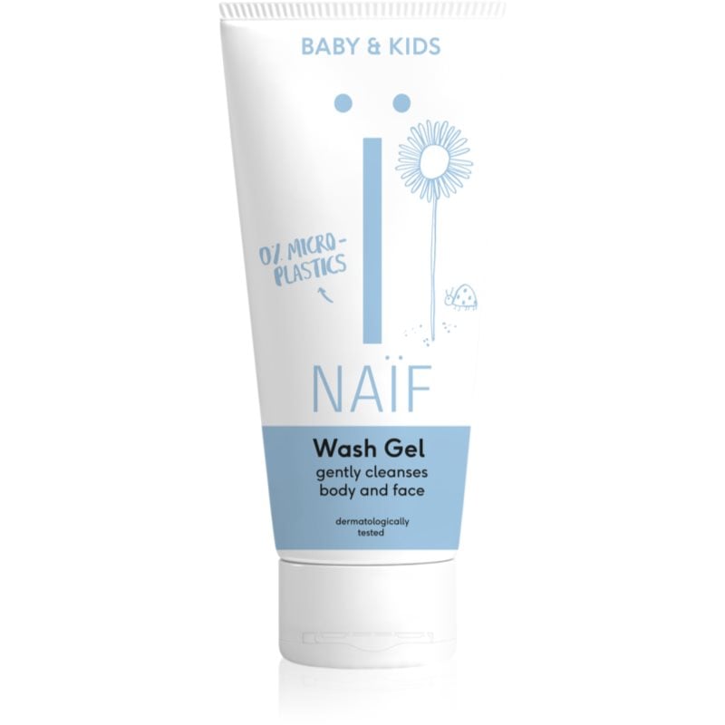 Naif Baby & Kids Wash Gel почистващ и миещ гел за деца и бебета за тяло и лице