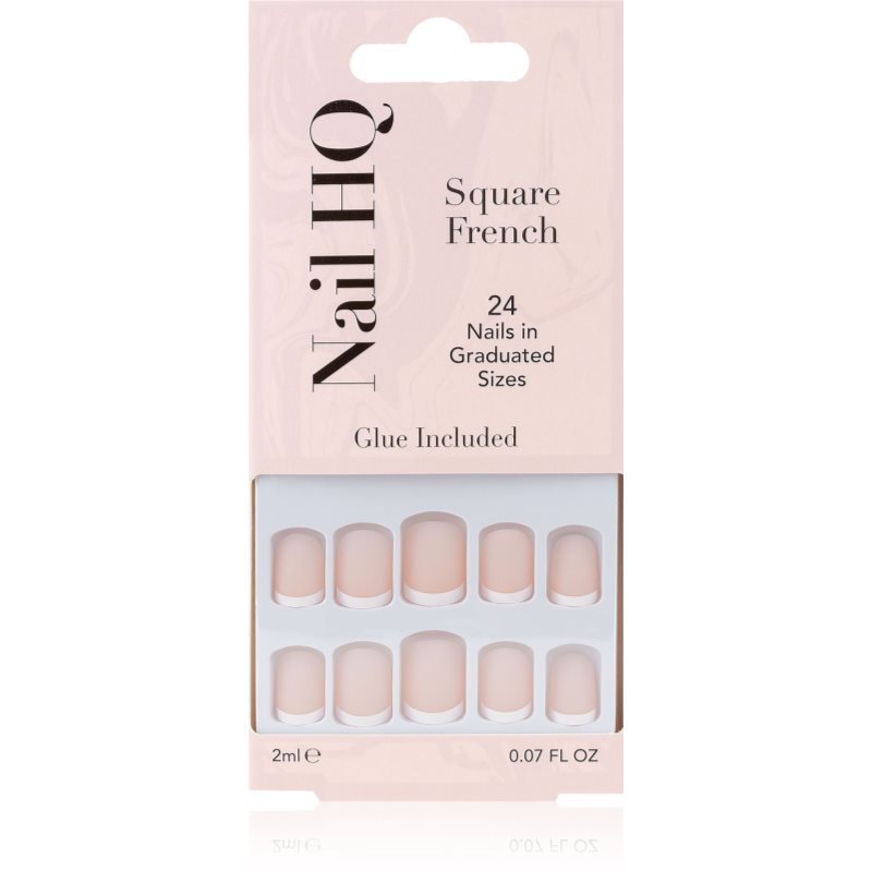 Nail HQ Square French Изкуствени нокти - Грим - Сравни цени от 1 магазин с безплатна доставка