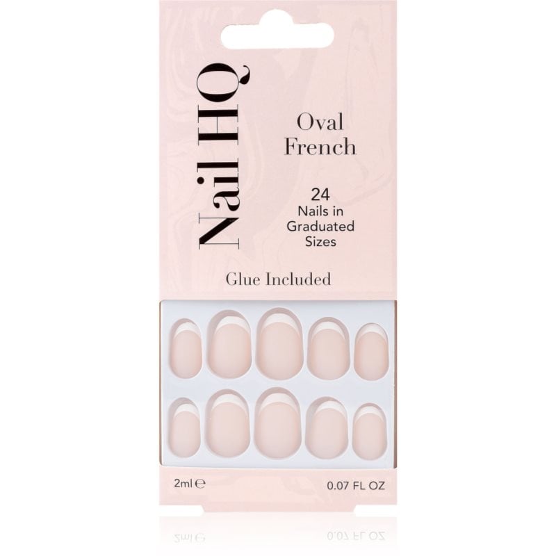 Nail HQ Oval French Изкуствени нокти