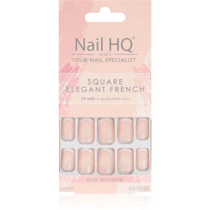 Nail HQ Square Изкуствени нокти Elegant French - Грим - Сравни цени от 1 магазин с безплатна доставка