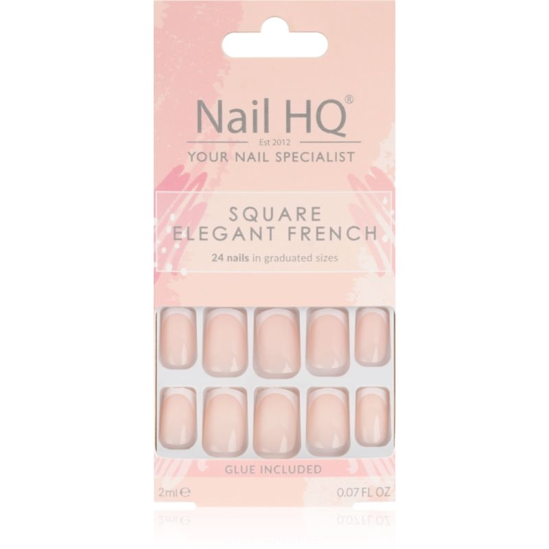 Nail HQ Square Изкуствени нокти Elegant French - Грим - Сравни цени от 1 магазин с безплатна доставка