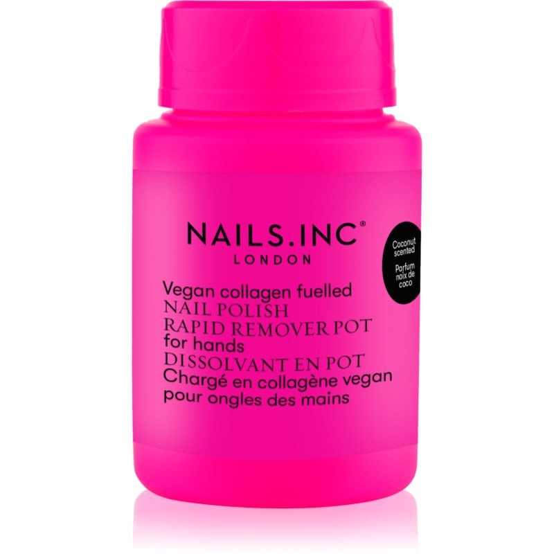 Nails Inc. Vegan Nail Polish Rapid Remover Pot лакочистител без ацетон s vůní kokosu