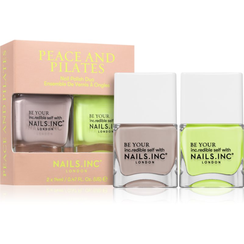 Nails Inc. Nails Inc. Peace and Pilates комплект лак за нокти - Унисекс парфюм - Сравни цени от 1 магазин с безплатна доставка