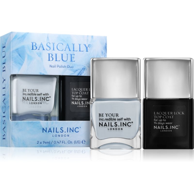 Nails Inc. Nails Inc. Basically Blue комплект лак за нокти - Унисекс парфюм - Сравни цени от 1 магазин с безплатна доставка