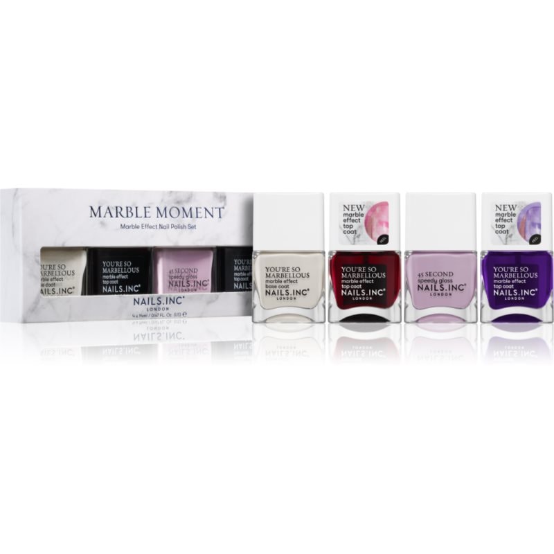 Nails Inc. Marble Moment комплект лак за нокти - Комплект - Сравни цени от 1 магазин с безплатна доставка