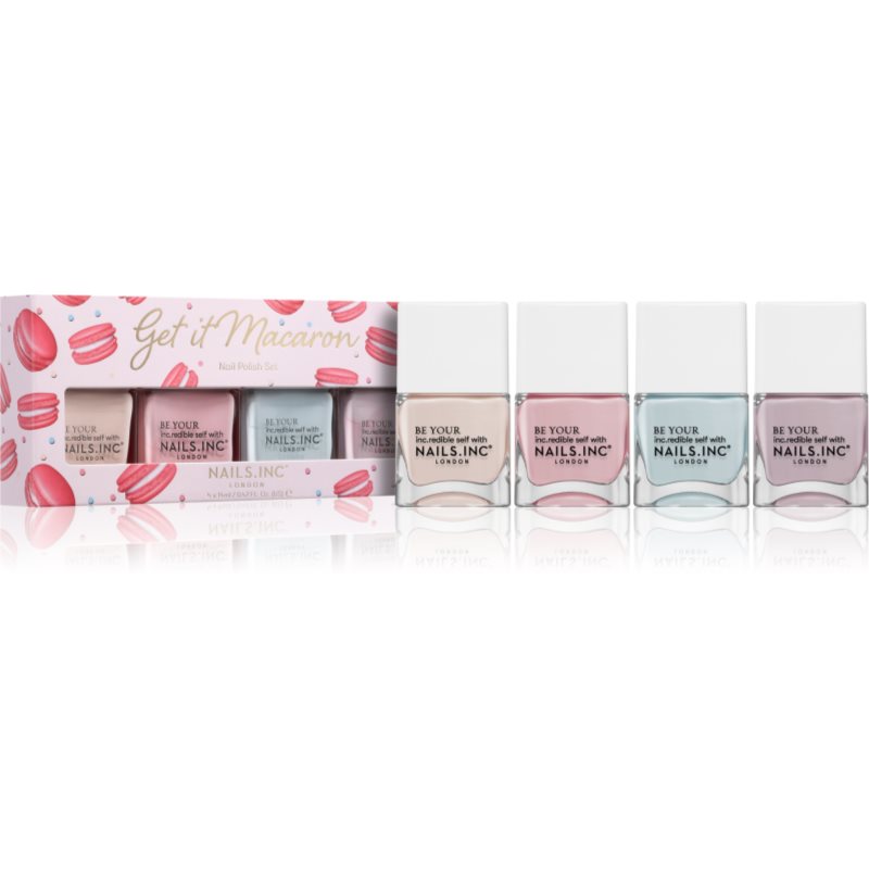 Nails Inc. Nails Inc. Get It Macaron комплект лак за нокти - Унисекс парфюм - Сравни цени от 1 магазин с безплатна доставка