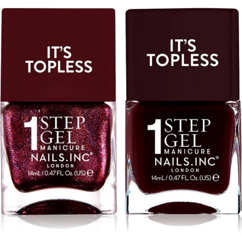 Nails Inc. It’s Topless Cherry Noir комплект лак за нокти - Комплект - Сравни цени от 1 магазин с безплатна доставка
