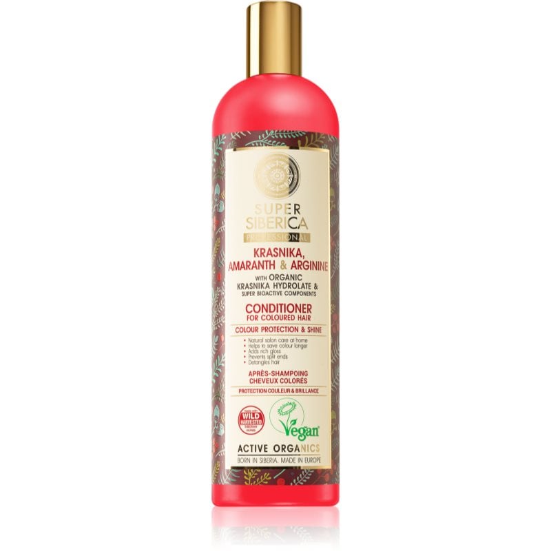 Natura Siberica Krasnika, Amaranth & Arginine подхранващ балсам за ядисана коса