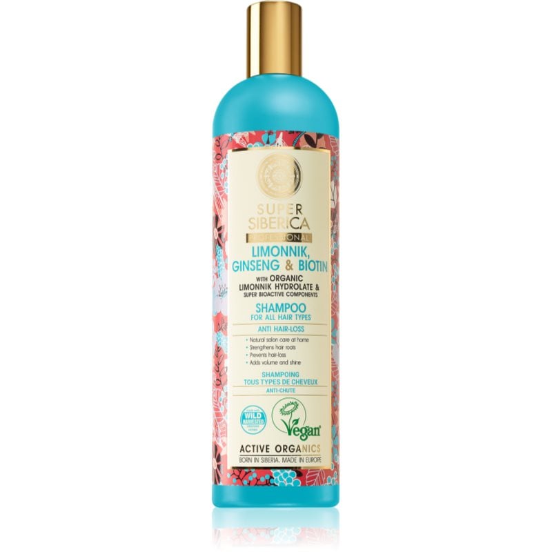 Natura Siberica Limonnik, Ginseng & Biotin шампоан против косопад
