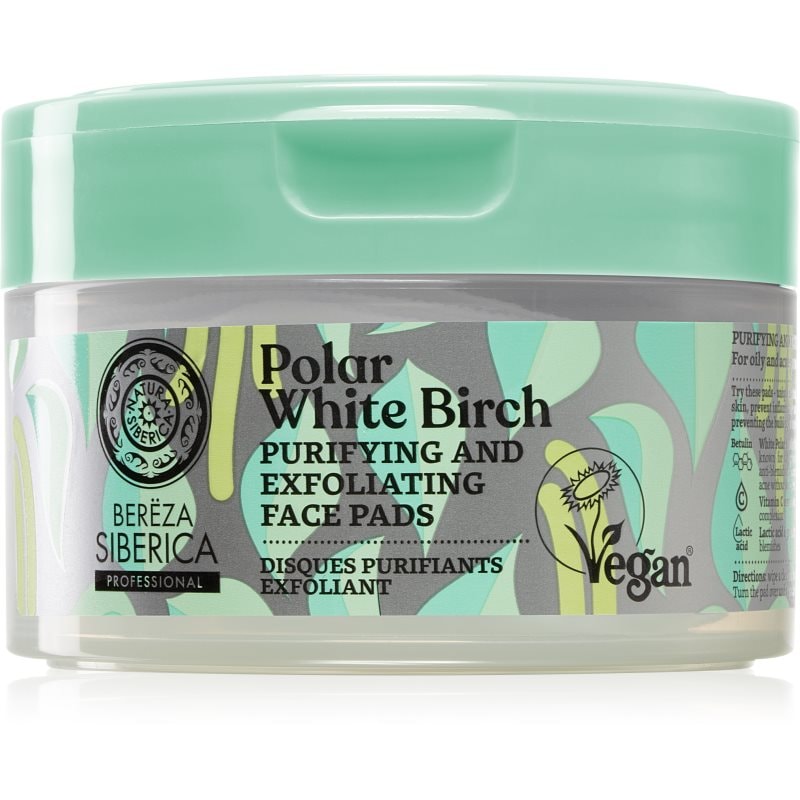 Natura Siberica Polar White Birch ексфолиращи тампони за лице за мазна и проблемна кожа - Грижа за лице - Сравни цени от 1 магазин с безплатна доставка