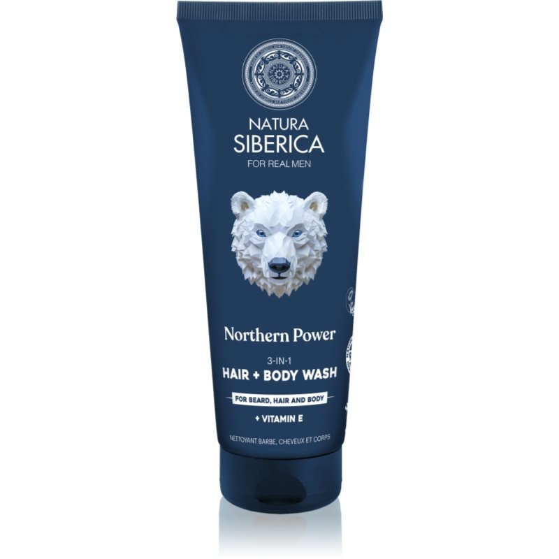 Natura Siberica Arctic Wild Northern Power почистващ гел за коса, брада и тяло за мъже - Грижа за тяло - Сравни цени от 1 магазин с безплатна доставка