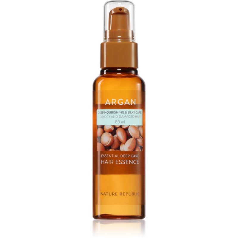NATURE REPUBLIC Argan Essential Deep Care Hair Essence хидратираща есенция за увредена коса - Грижа за коса - Сравни цени от 1 магазин с безплатна доставка