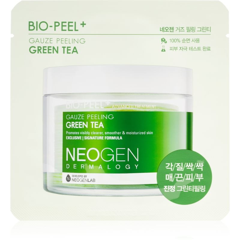 Neogen Dermalogy Bio-Peel+ Gauze Peeling Green Tea ексфолиращи тампони за лице за освежаване и хидратация