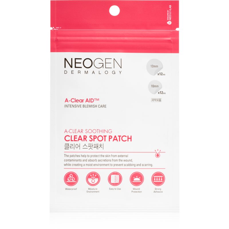 Neogen Dermalogy A-Clear Soothing Spot Patch почистваща лепенка за кожа с акне - Грижа за лице - Сравни цени от 1 магазин с безплатна доставка