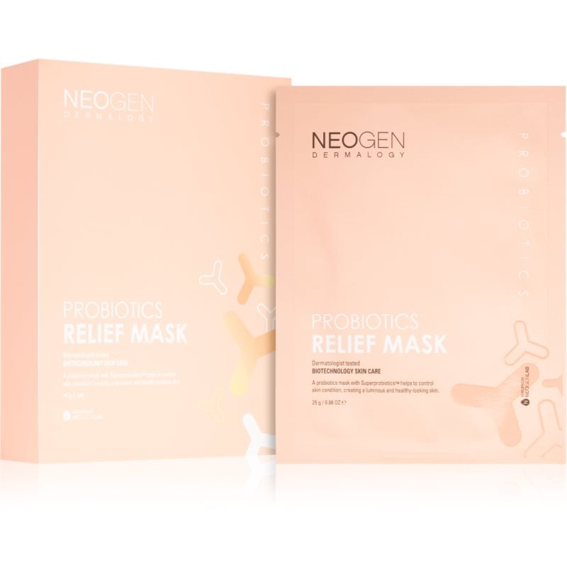 Neogen Dermalogy Probiotics Relief Mask успокояваща платнена маска с пробиотик