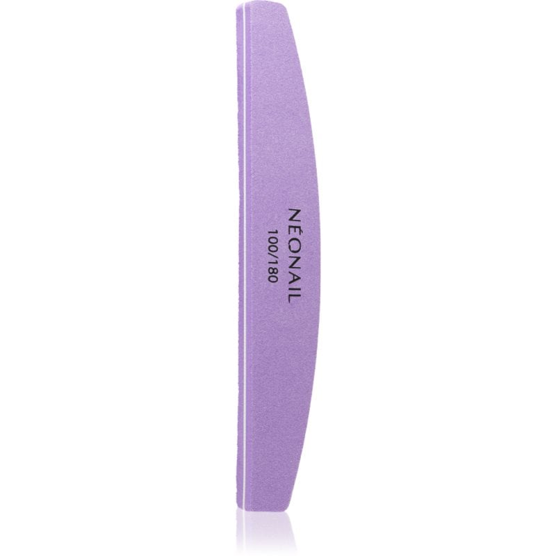 NEONAIL Nail Buffer Curved пила за полиране на нокти тип 100/180 Violet