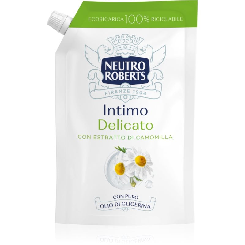 Neutro Roberts Intimo Delicato гел за интимна хигиена с лайка резервен пълнител