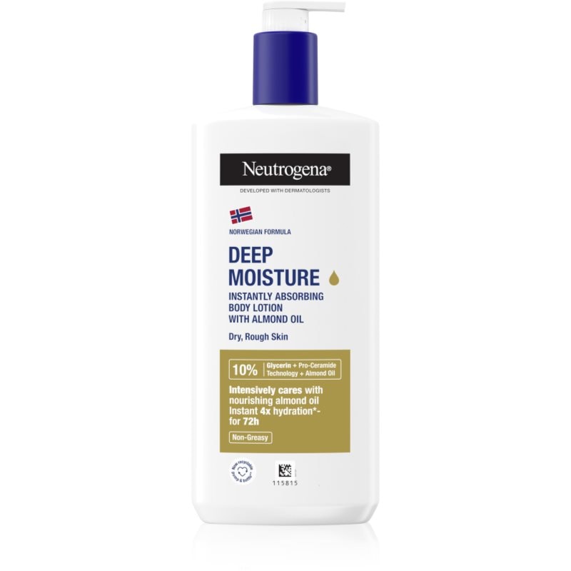 Neutrogena Norwegian Formula® Deep Moisture дълко хидратиращ крем в дълчина с олио - Грижа за тяло - Сравни цени от 1 магазин с безплатна доставка
