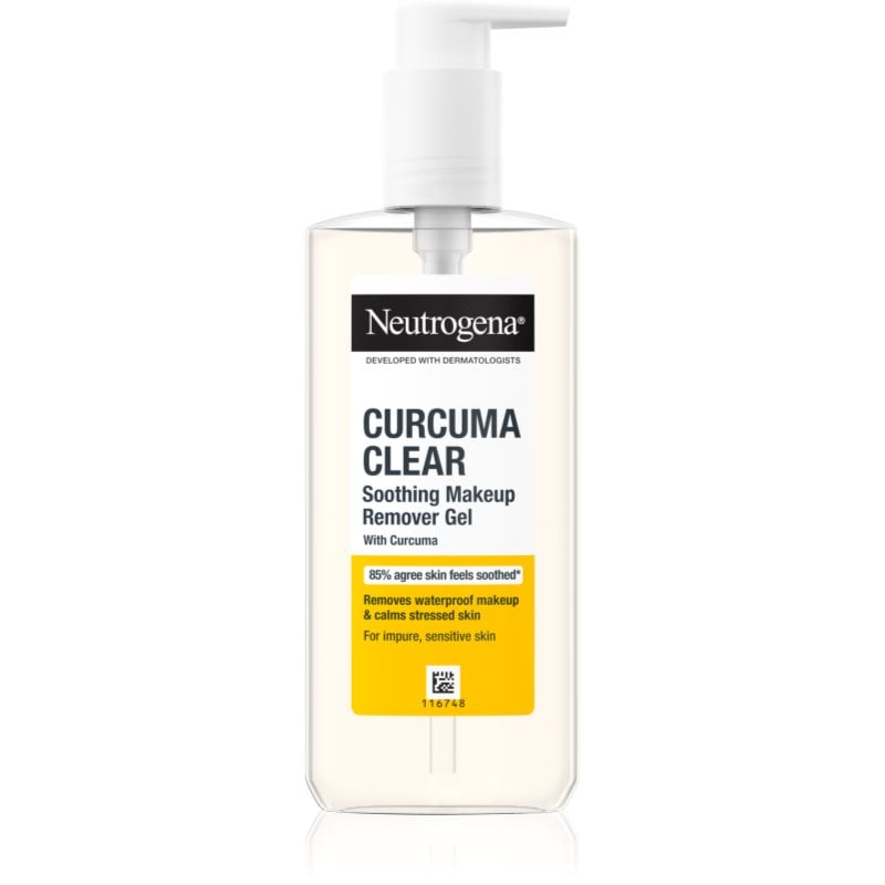 Neutrogena Curcuma Clear мицеларен, почистващ грима гел