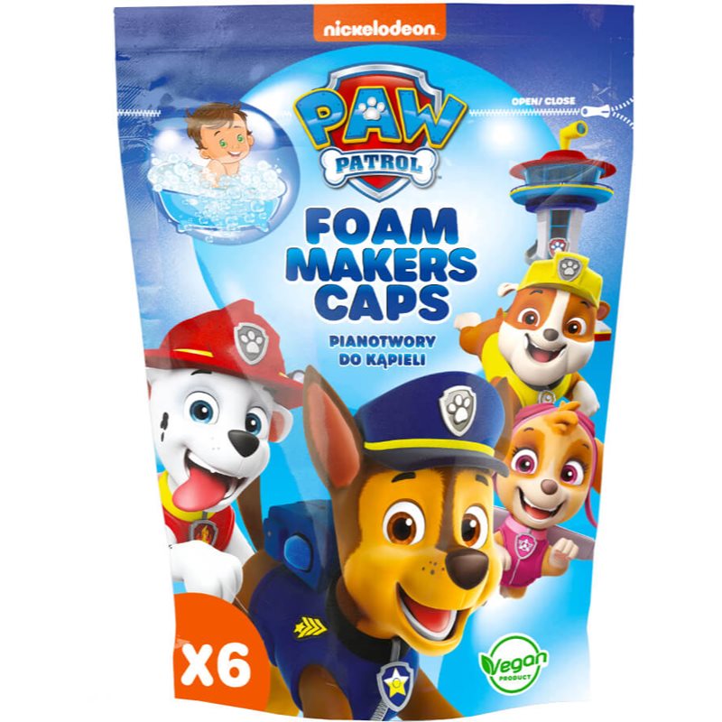 Nickelodeon Paw Patrol Foam Makers Caps пяна за вана за деца - Грижа за тяло - Сравни цени от 1 магазин с безплатна доставка
