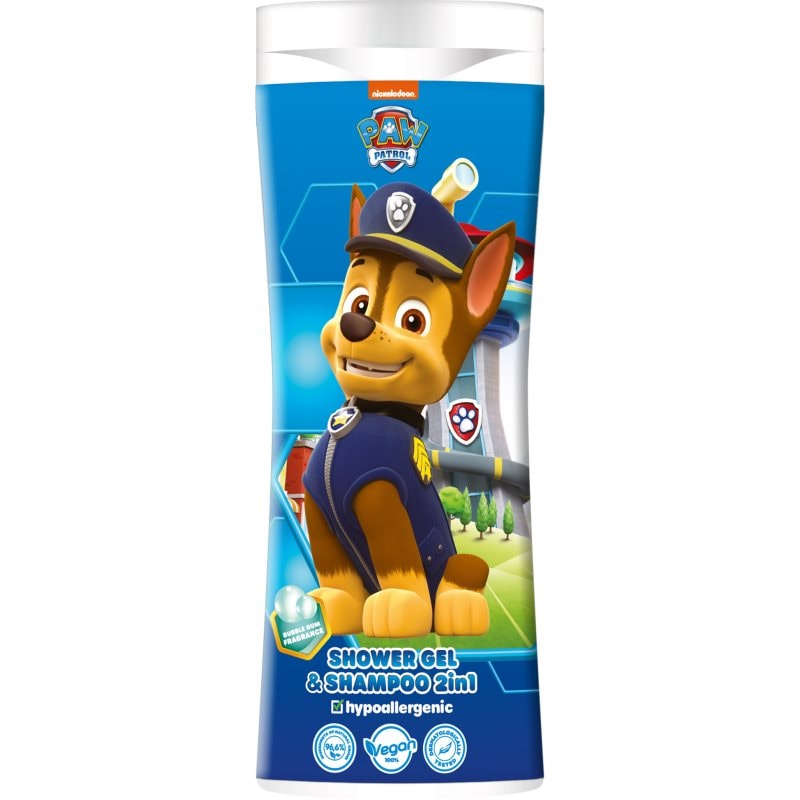 Nickelodeon Paw Patrol Shower gel & Shampoo 2in1 шампоан и душ гел за деца Bubble Gum - За деца - Сравни цени от 1 магазин с безплатна доставка
