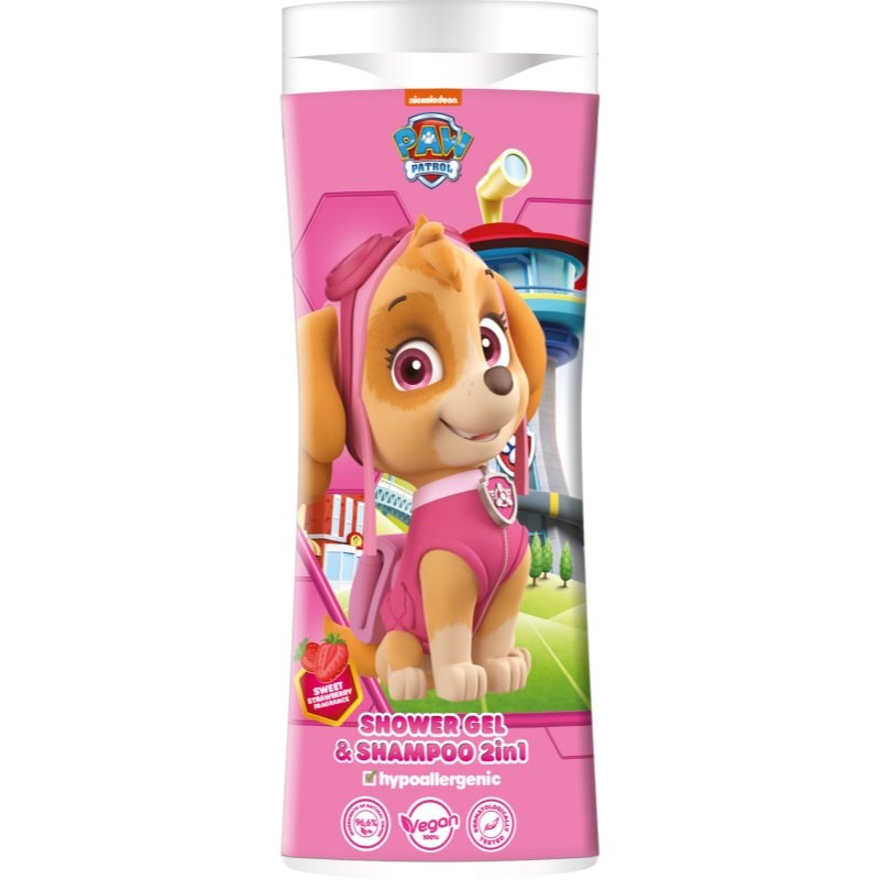 Nickelodeon Paw Patrol Shower gel & Shampoo 2in1 шампоан и душ гел за деца Strawberry - Грижа за коса - Сравни цени от 1 магазин с безплатна доставка