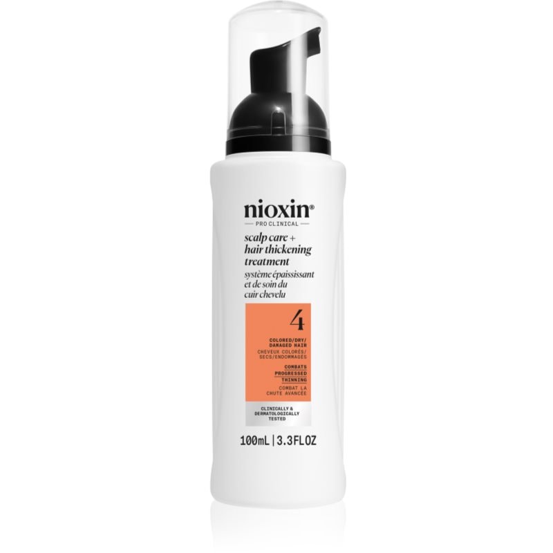 Nioxin Nioxin System 4 Scalp + Hair Thickening Treatment процедура за силно оредяваща, фина и химически третирана коса - Унисекс парфюм 100мл - Сравни цени от 1 магазин с безплатна доставка