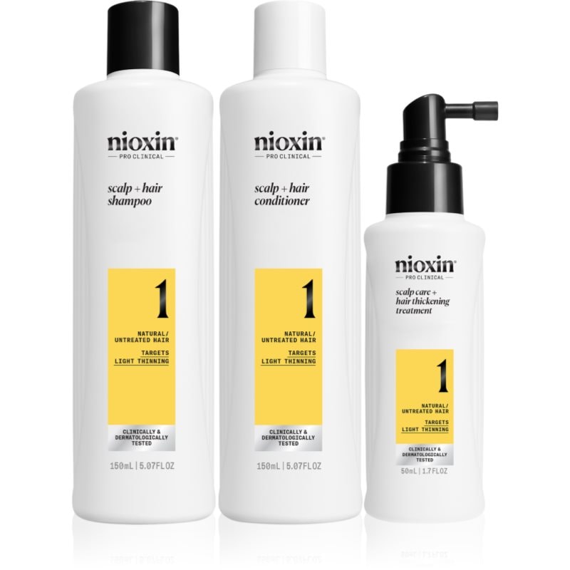 Nioxin System 1 подаръчен комплект за тънка и изтощена коса - Комплект - Сравни цени от 1 магазин с безплатна доставка
