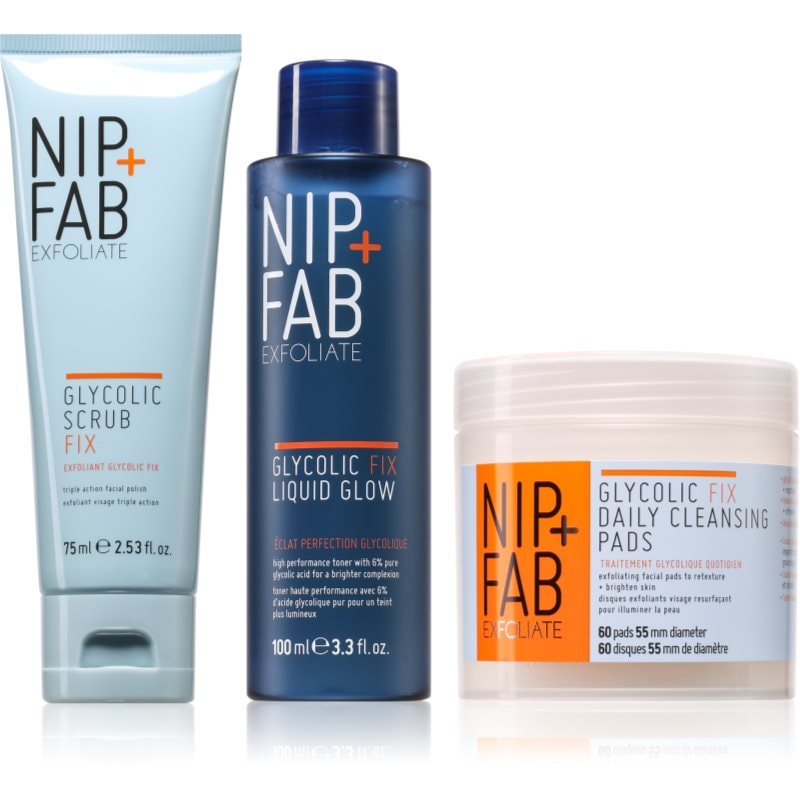 NIP+FAB NIP+FAB Glycolic Fix Bundle комплект за грижа за лицето - Унисекс парфюм - Сравни цени от 1 магазин с безплатна доставка