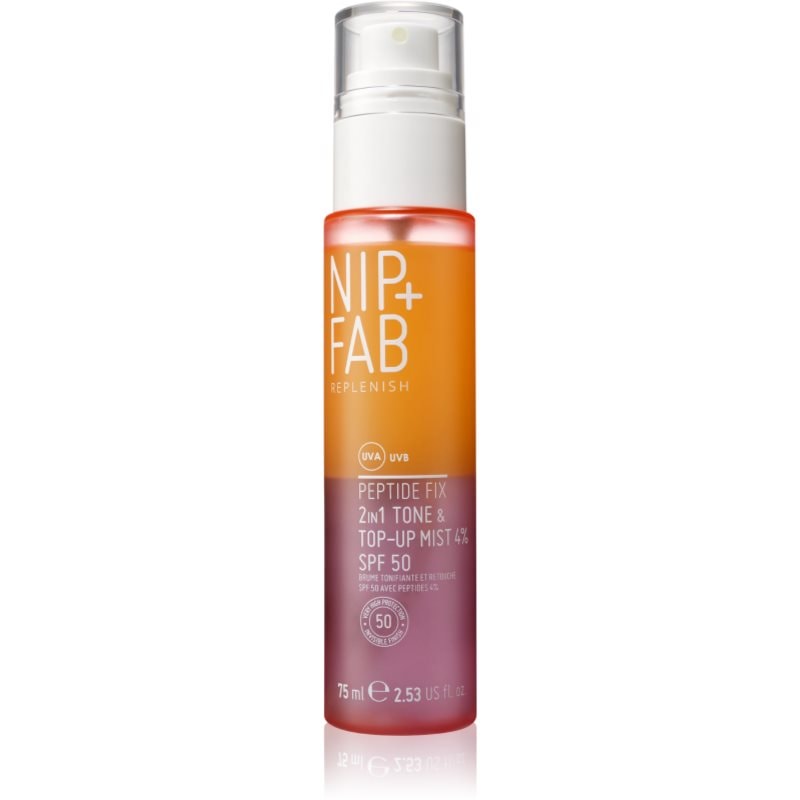 NIP+FAB Peptide Fix SPF 50 тонизираща мълга за лице SPF 50 - Грижа за лице - Сравни цени от 1 магазин с безплатна доставка