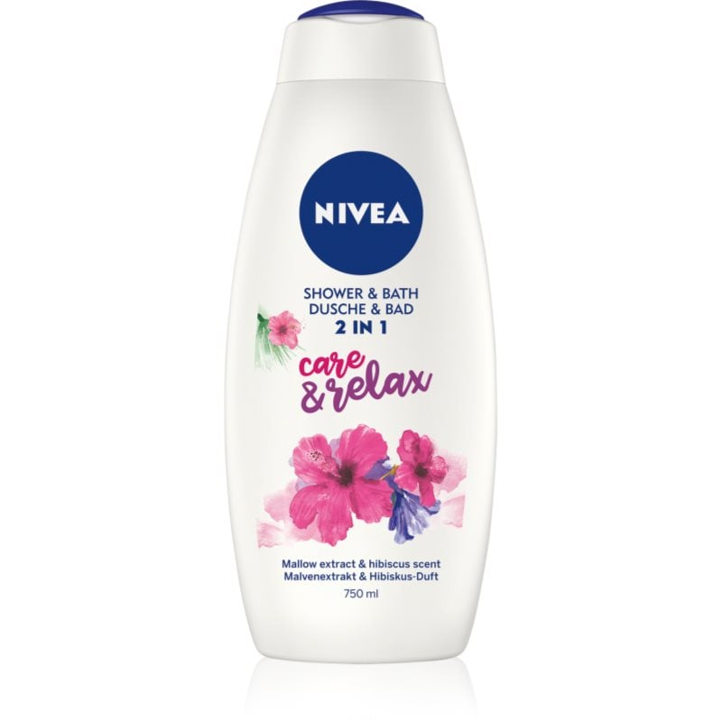 Nivea Care & Relax пяна за вана и душ гел 2 в 1