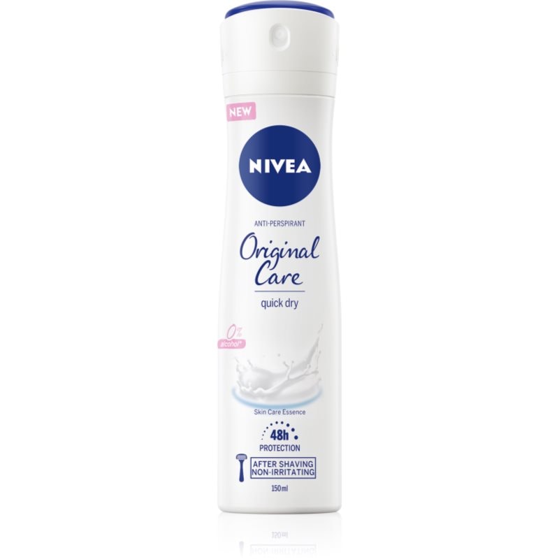NIVEA Original Care антиперспирант-спрей без алкохол - Грижа за тяло - Сравни цени от 1 магазин с безплатна доставка
