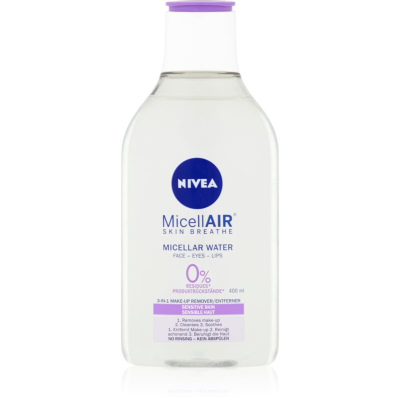 Nivea NIVEA MicellAir Skin Breathe Expert нежна мицеларна вода за чувствителна кожа на лицето - Унисекс парфюм 400мл - Сравни цени от 1 магазин с безплатна доставка