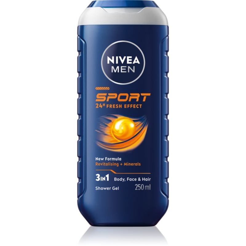 Nivea NIVEA MEN Sport душ гел с минерали за мъже - Мъжки парфюм 250мл - Сравни цени от 1 магазин с безплатна доставка