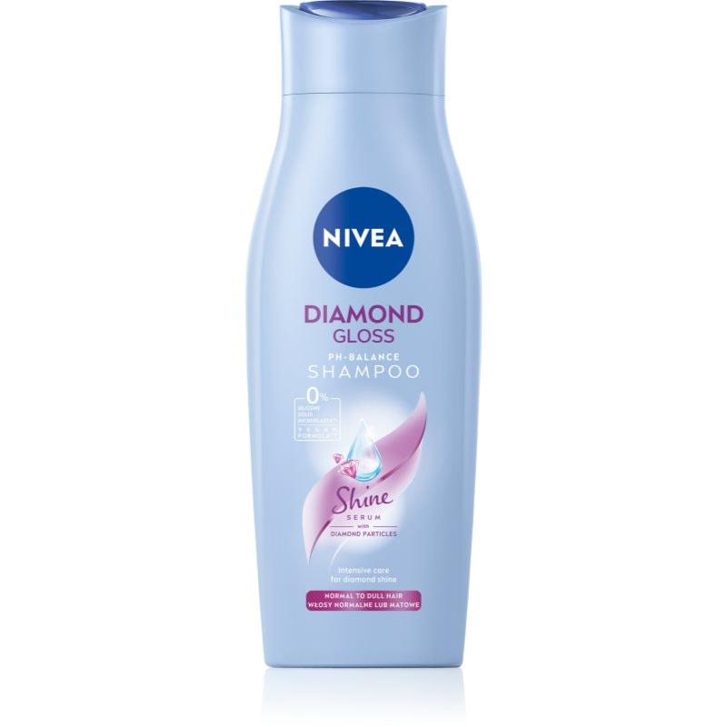 Nivea NIVEA Diamond Gloss грижовен шампоан за уморена коса без блясък - Унисекс парфюм 150мл - Сравни цени от 1 магазин с безплатна доставка