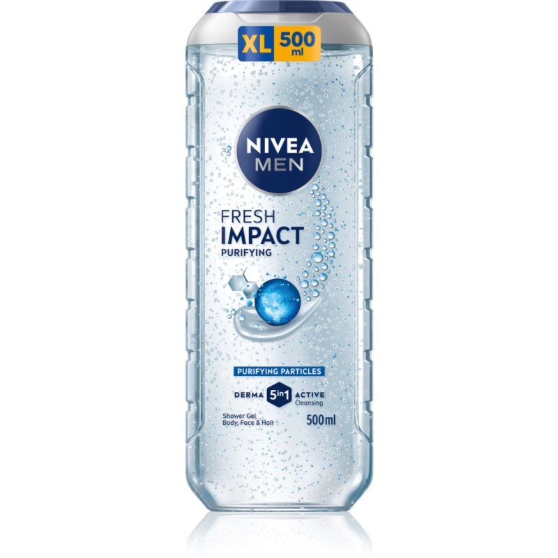 NIVEA MEN Pure Impact душ-гел за мъже - Грижа за тяло - Сравни цени от 1 магазин с безплатна доставка