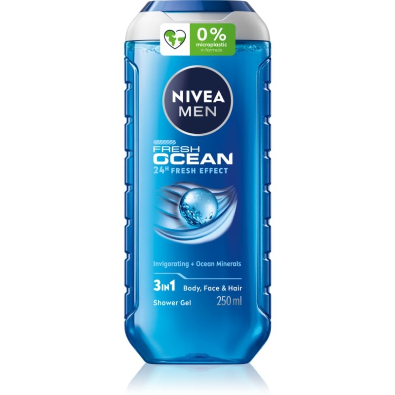 Nivea NIVEA MEN Fresh Ocean енергизиращ душ-гел за мъже - Мъжки парфюм 250мл - Сравни цени от 1 магазин с безплатна доставка