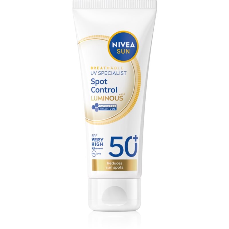 NIVEA SUN Luminous 630 крем за лице за слънчеви бани против пигментни петна SPF 50+ - Грижа за лице - Сравни цени от 1 магазин с безплатна доставка