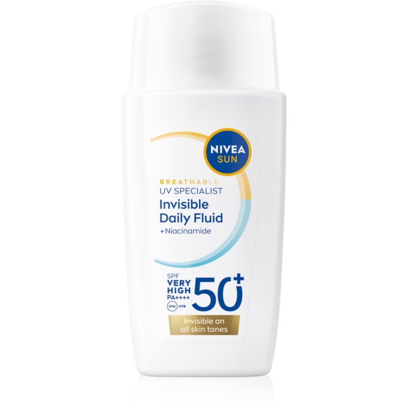 NIVEA SUN Invisible Daily Fluid лек защитен флуид SPF 50+ - Грижа за тяло - Сравни цени от 1 магазин с безплатна доставка