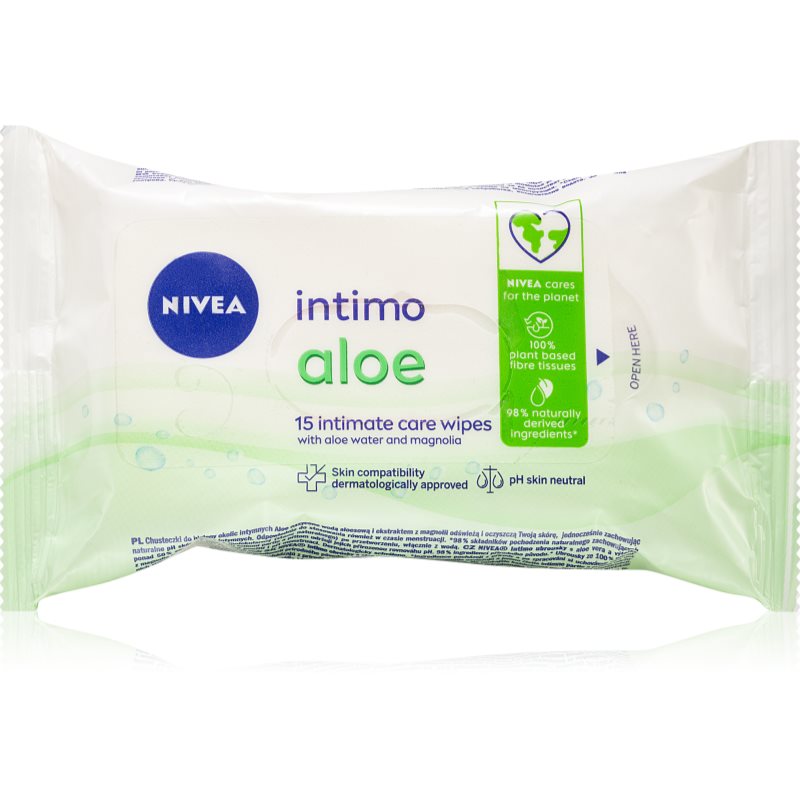 Nivea Nivea Intimo Aloe кърпички за интимна хигиена - Унисекс парфюм 15мл - Сравни цени от 1 магазин с безплатна доставка