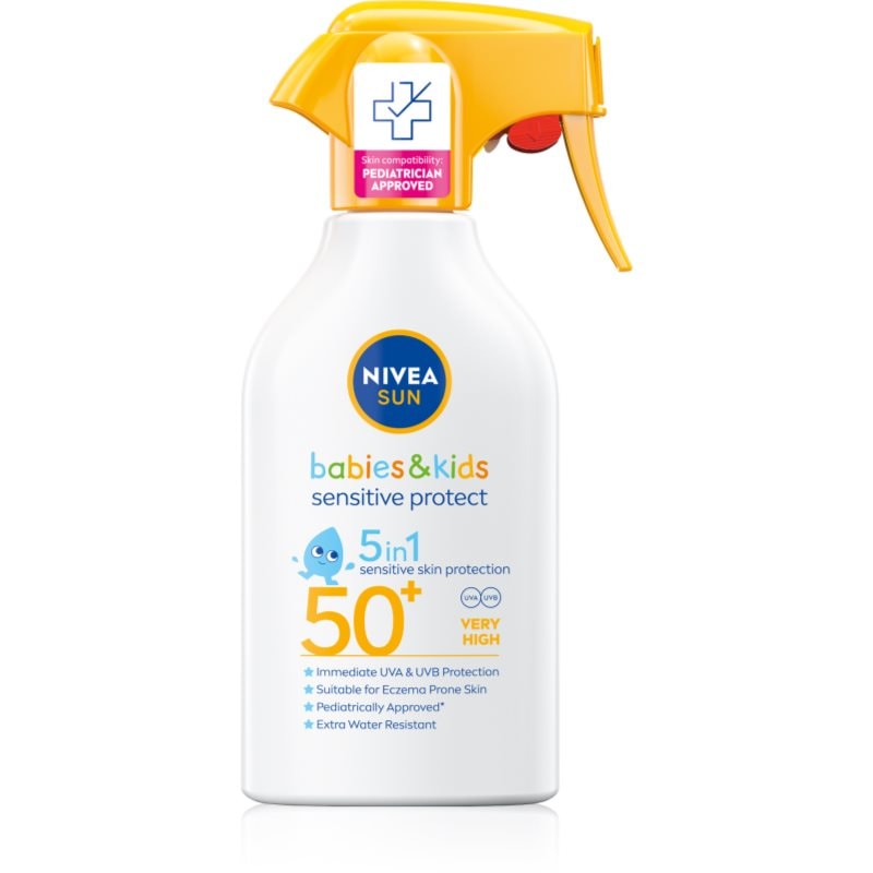 NIVEA SUN Babies & Kids слънцезащитен спрей за деца SPF 50+ - Грижа за тяло - Сравни цени от 1 магазин с безплатна доставка