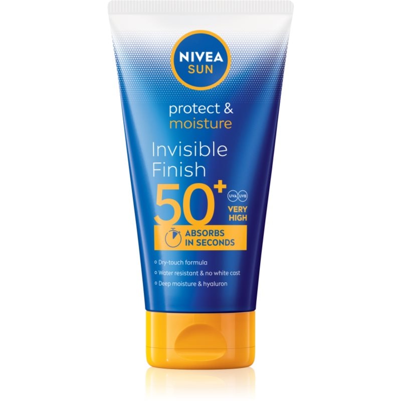 NIVEA SUN Protect & Moisture хидратиращо мляко за тен с хиалуронова киселина SPF 50+ - Грижа за тяло - Сравни цени от 1 магазин с безплатна доставка