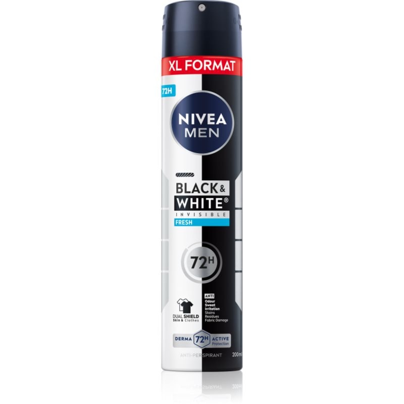 NIVEA MEN Black & White Fresh антиперспирант-спрей - Грижа за тяло - Сравни цени от 1 магазин с безплатна доставка
